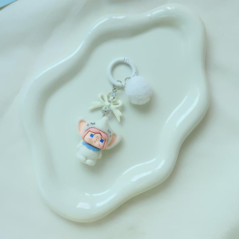 

Мультяшный флокированный слон, плачущий ребенок, брелок, кавайный кулон из смолы, креативные украшения для сумки, аксессуары, подарки