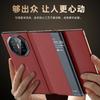 Voor Huawei Mate XT XTs Echt Leer Slank Oproepen Beantwoorden Handsfree Scharnierbescherming Smart View Case Cover