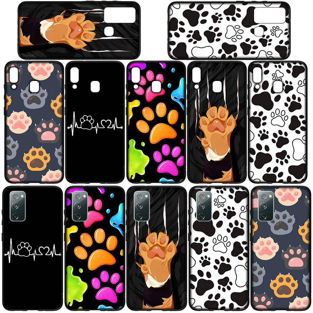 Hülle für iPhone 17 16 15 Xiaomi Poco Redmi Note 14 13 12 11 Pro Max 9 16e Samsung Galaxy S25 S24 S23 14C A56 OPPO Huawei Niedliche Hunde Pfote Katze Handyhülle