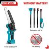 ONEVAN Bezkartáčová 4500W Teleskopická tyčová elektrická řetězová pila 8palcová 2v1 Pila na vysoké větve Zahradní elektrické nářadí Pro 21V 18V baterii