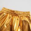 4-12 Years Kids Shining Dance Gymnastics Shorts Solid Color Drawstring Fitness Shorts