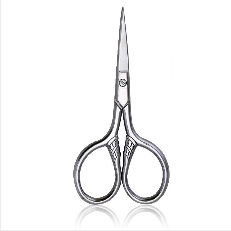 1pc Petits Ciseaux de Maquillage et de Toilettage en Acier Inoxydable Sourcils Pour Manucure Cuticules d'Ongles Tondeuse Barbe et Moustache Outil Poils de Nez