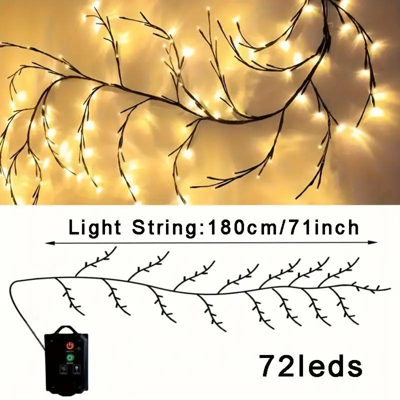 

1 шт., светильник на солнечной батарее в виде ветки дерева, 8 режимов, декоративный светильник для дерева ивы, для дома и улицы, для Хэллоуина, Рождества, декора