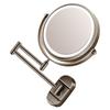 Adjustable 360 Degree Rotating Makeup Mirror Wall Mounted With LED Light Double Side Magnification Bathroom Use