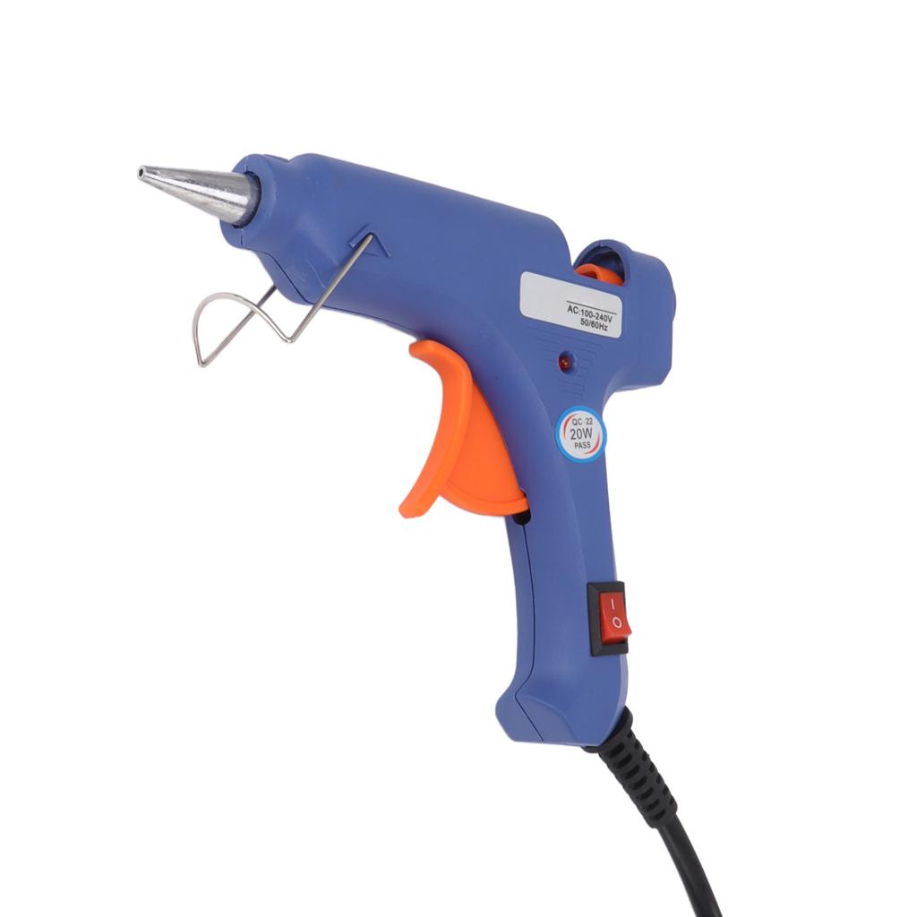 20W Hot Melt Glue Machine Portable Manual Electric Hot Glue Sticks Tool for DIY Art Craft Home