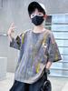 Boys' short sleeved T-shirt summer 2026 new item, medium and large children's thin design, boys' summer clothes, children's cool and stylish top t