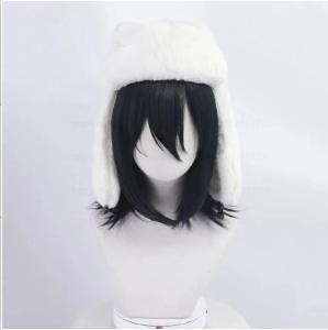 Anime Fyodor Dostoevsky Cosplay Wig Black Simulated Scalp Fyodor D Dostoevsky Heat Resistant Synthetic Hair Fyodor Wigs