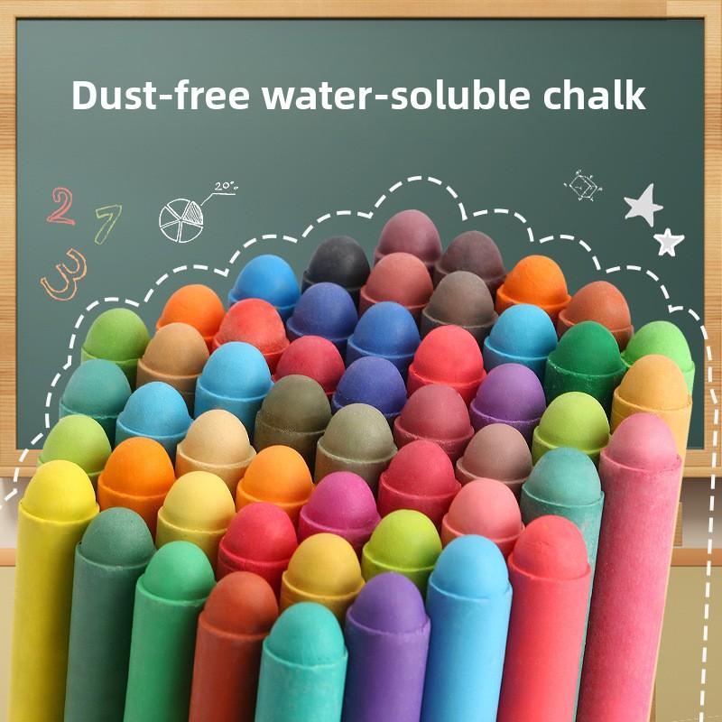48/6 PCS Dust Free Solid Non-toxic Water Colorful Chalk Markers Whiteboard Blackboard Drawing Pens School Supplies Stationery