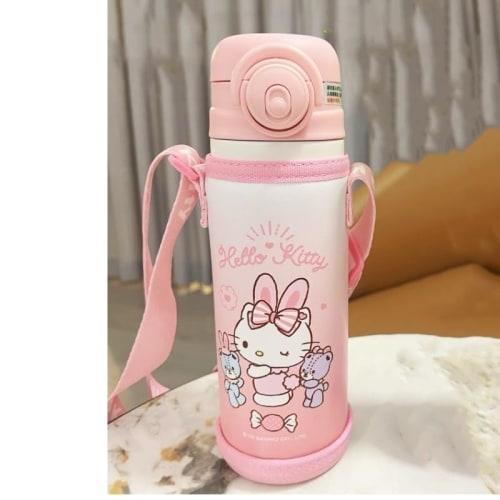 Kuromi, Hello Kitty, and Cinnamoroll Thermos Cup, Big Berry Cup, Dual-Use Thermos with Straw for Direct Drinking, Includes Cup Cover, Keeps Drinks Hot