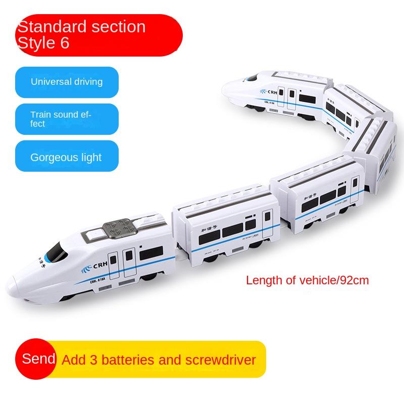 Kids Childrens Small Electric Rail Train Simulation Train Sound Light Music Children's Learning Educational Christmas Gift Present