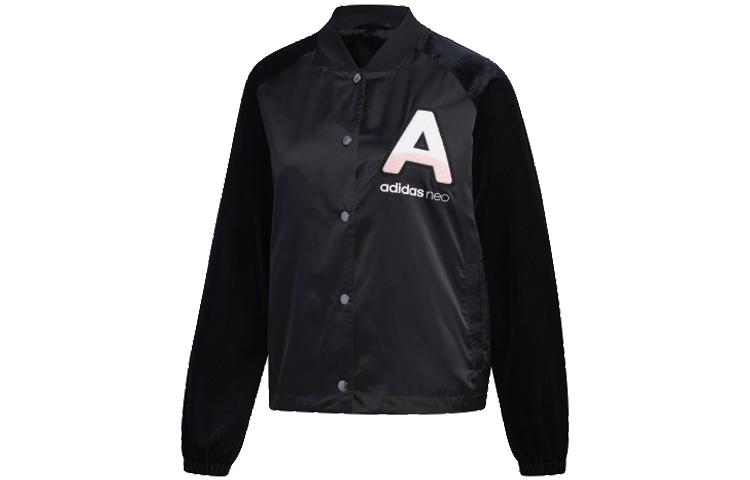Adidas Neo Jackets Women s Black V Neck Moderate Other FK6922 M