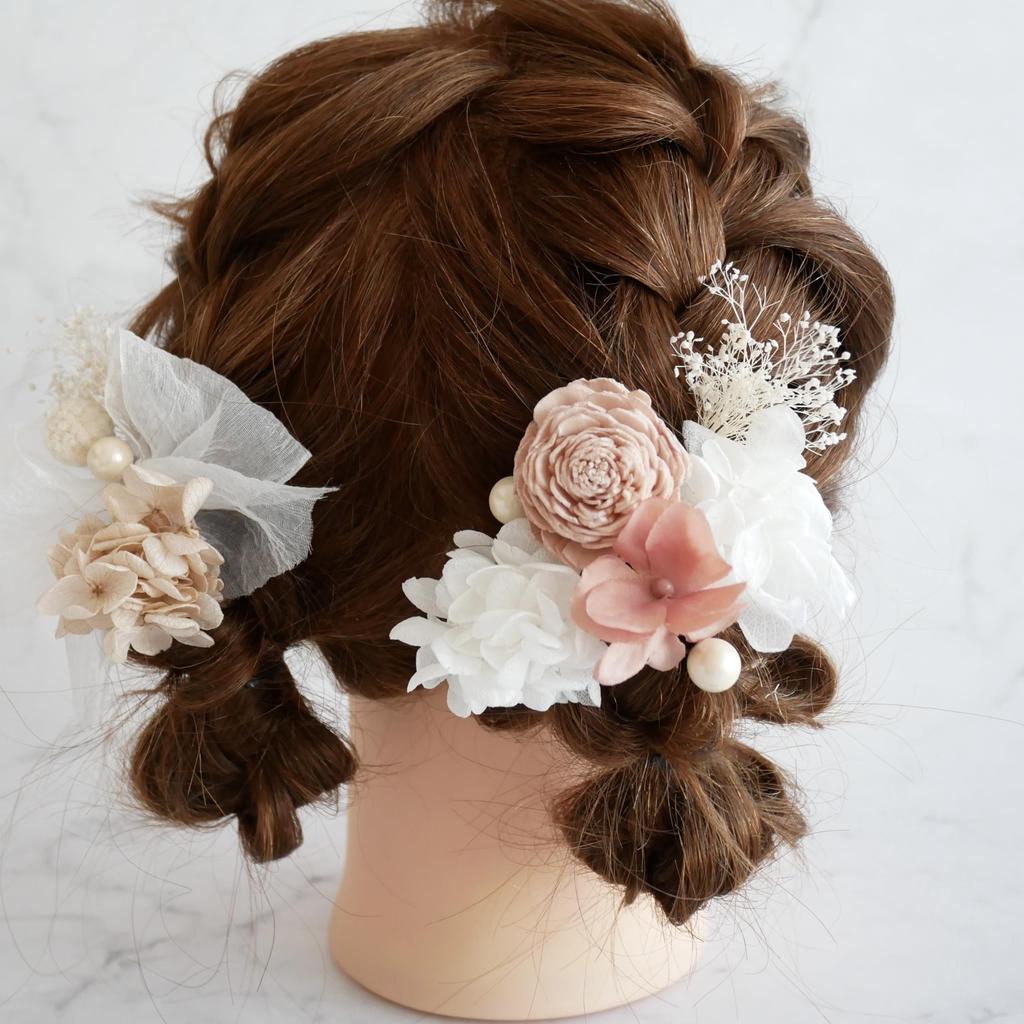 [Bria] Shichi-Go-San (753) Traditional Japanese Clothing Hair Ornament - Angel Ribbon (Pink)