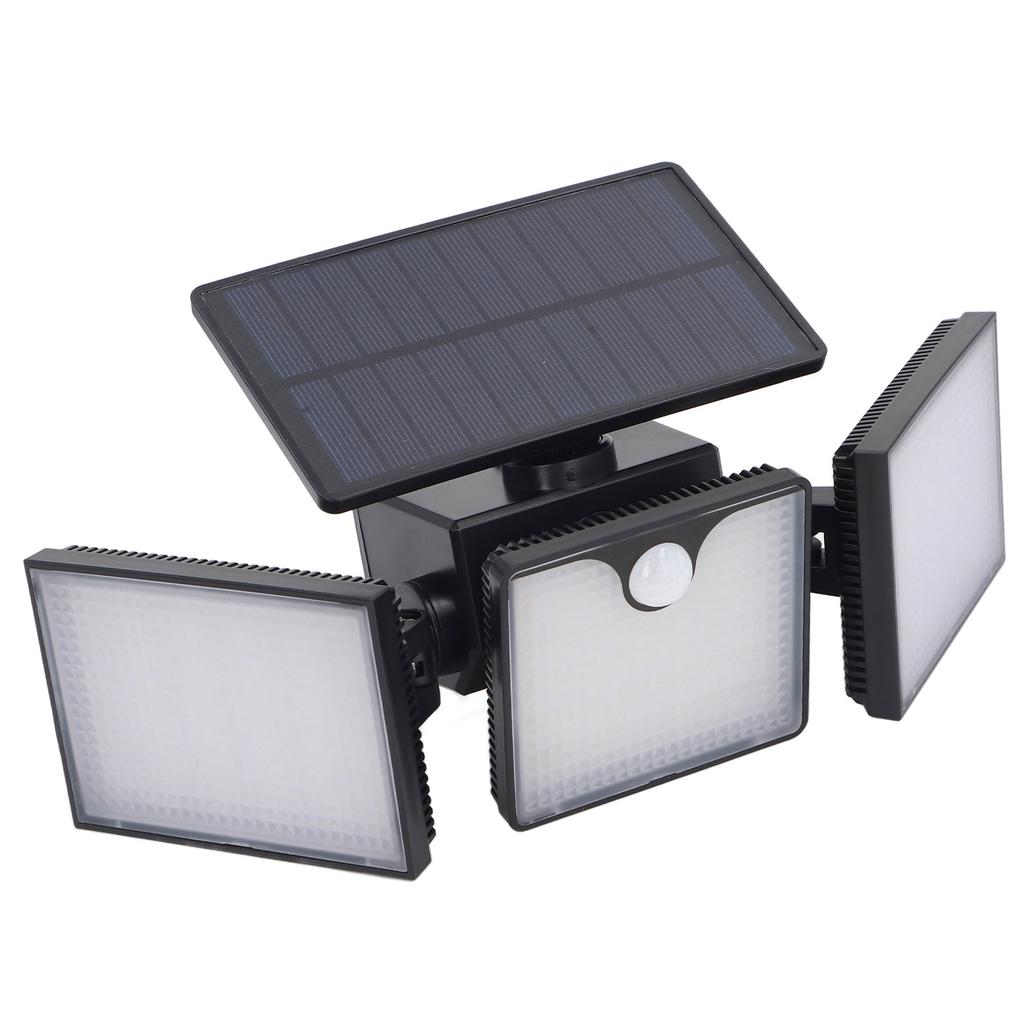 Solar Outdoor Light with Motion Sensor 50000H LED IP65 Waterproof 3 Heads Security Lights Solar