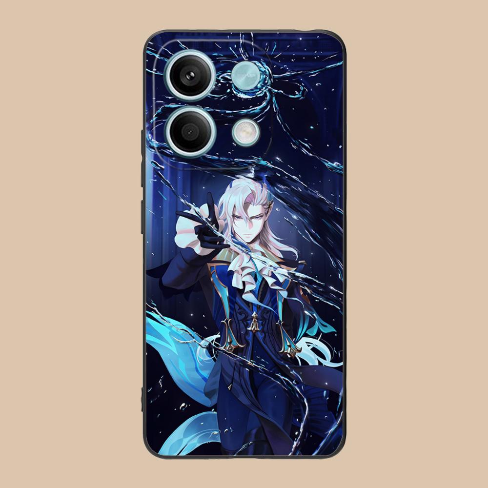 Game GI Neuvillette Matte TPU Mobile Phone Case for Xiaomi 15 14 13 12 Mi 11 T Ultra Lite Pro S X 5G Colorful Printing Cover