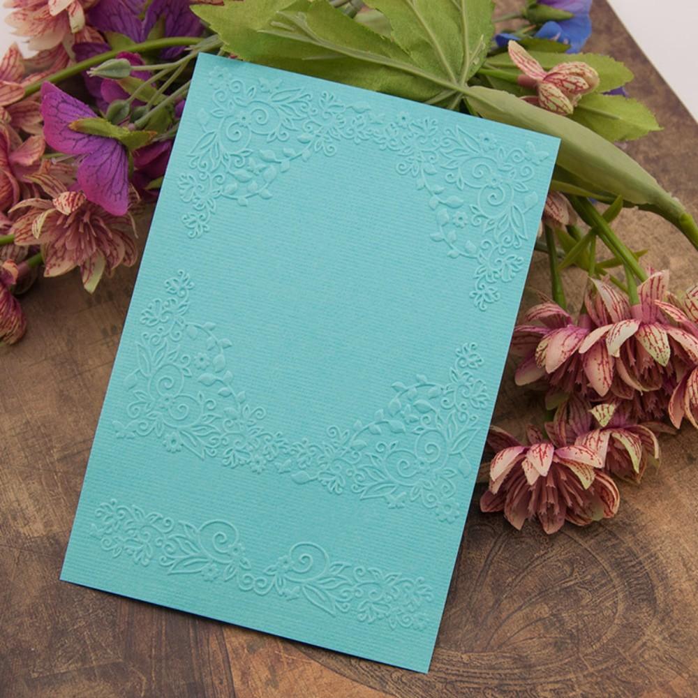 DIY Embossing Template Plates - Plastic Texture Stamps for Paper Craft, Leather & Clay DIY Scrapbooking Craft