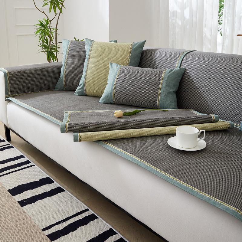 Rattan Sofa Cushion Summer Mat Cushion New Non-Slip Sofa Cover Summer Seat Cushion Cover Cloth Towel