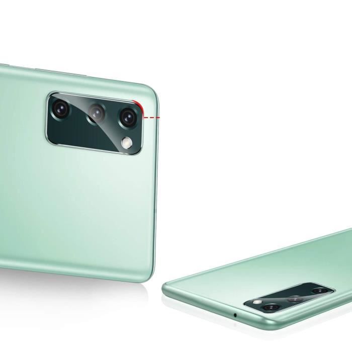 Protection Caméra - Phonillico® - Samsung S20 FE - Lot de 2 - Verre Trempé - Résistant aux rayures