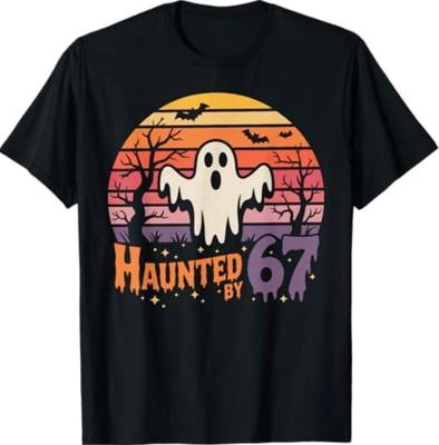 Haunted by 67 Funny Haunted by 6-7 Funny 6 7 Halloween T-Shirt