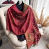 Women Scarf Bohemian Style Shawl Jacquard Paisley Pattern Designer Lady Muslim Hijab Pashmina Sun Proection
