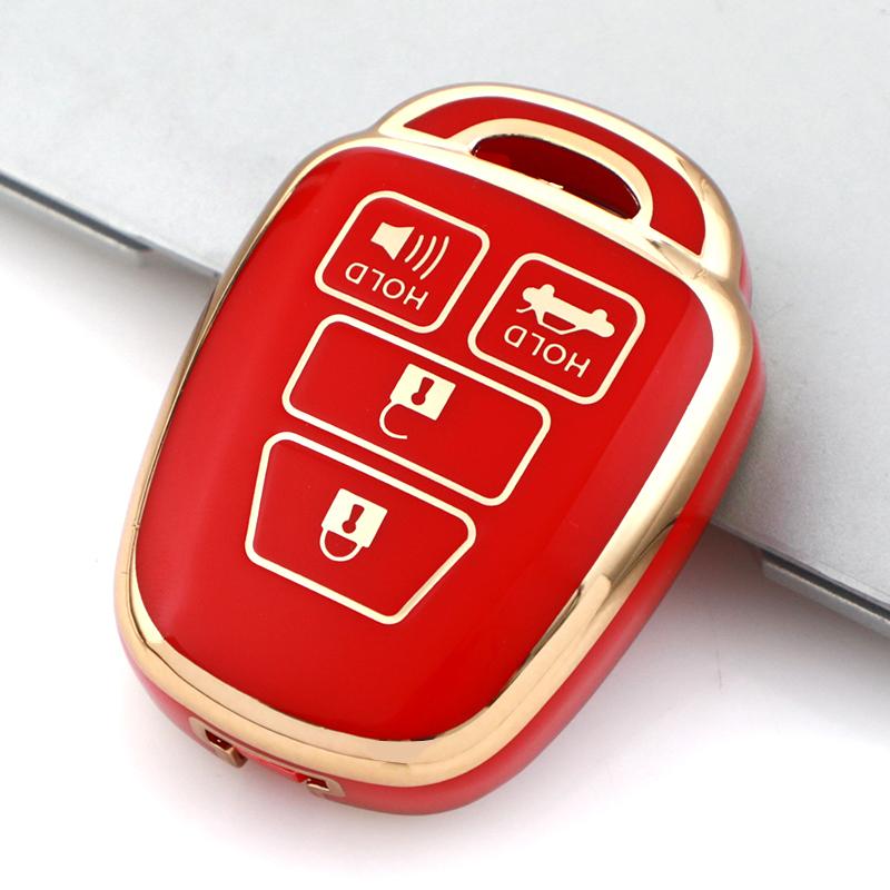 2/3/4 Buttons Tpu Car Key Cover Case For Toyota Camry Rav4 Corolla Tacoma Vios Prius C Highlander Anti-Scratch Protective Case