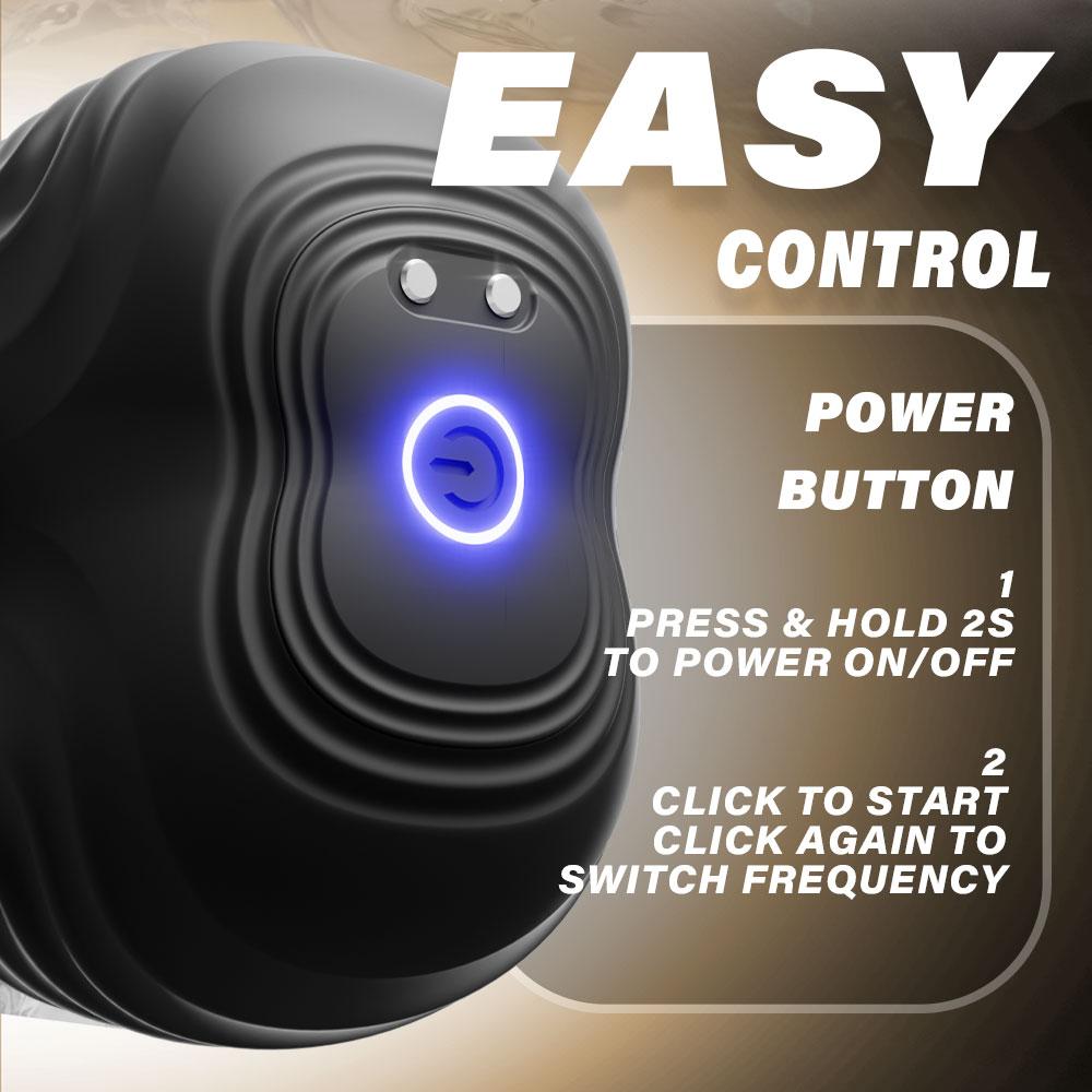 Adjustable Penis Ring Vibrator with 10 Vibration Modes for Delayed Ejaculation Penis Ring with Testicle Massager Couples Set Men's Adult Toy