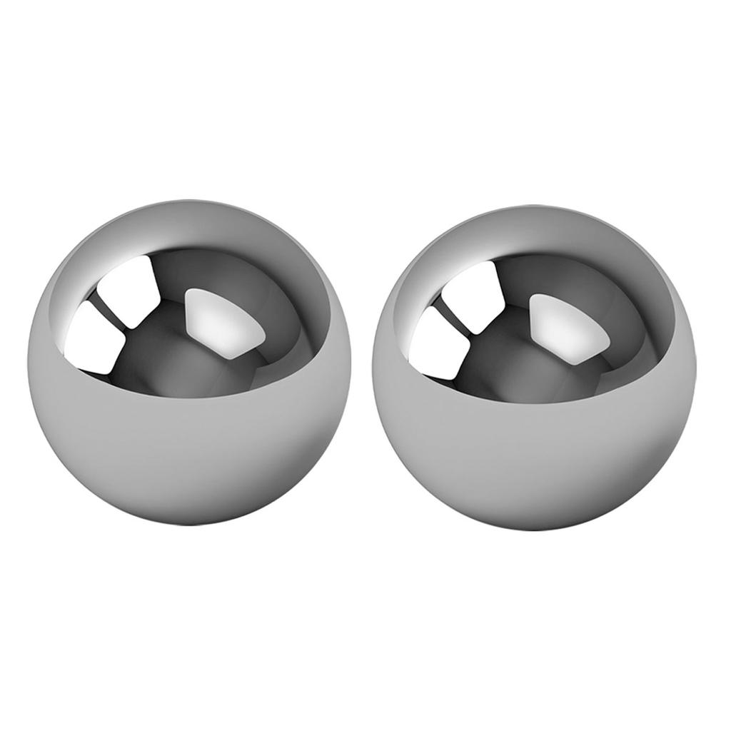 Les Trésors De Lily [R4865] - Silver 'Balls' Steel Earrings - 5 Mm