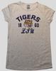 Pro Edge Juvenil LSU Tigers do Estado da Louisiana 1860 Camisa Branca Salpicada Nova G, GG