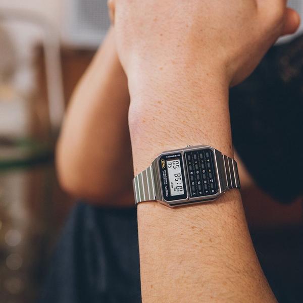 Casio VINTAGE Mod. COLEÇÃO CALCULADORA EDGY - PRETO CA-500WE-1AEF