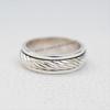 925 Sterling Silber Spinner Ring, Meditations Fidget Ring