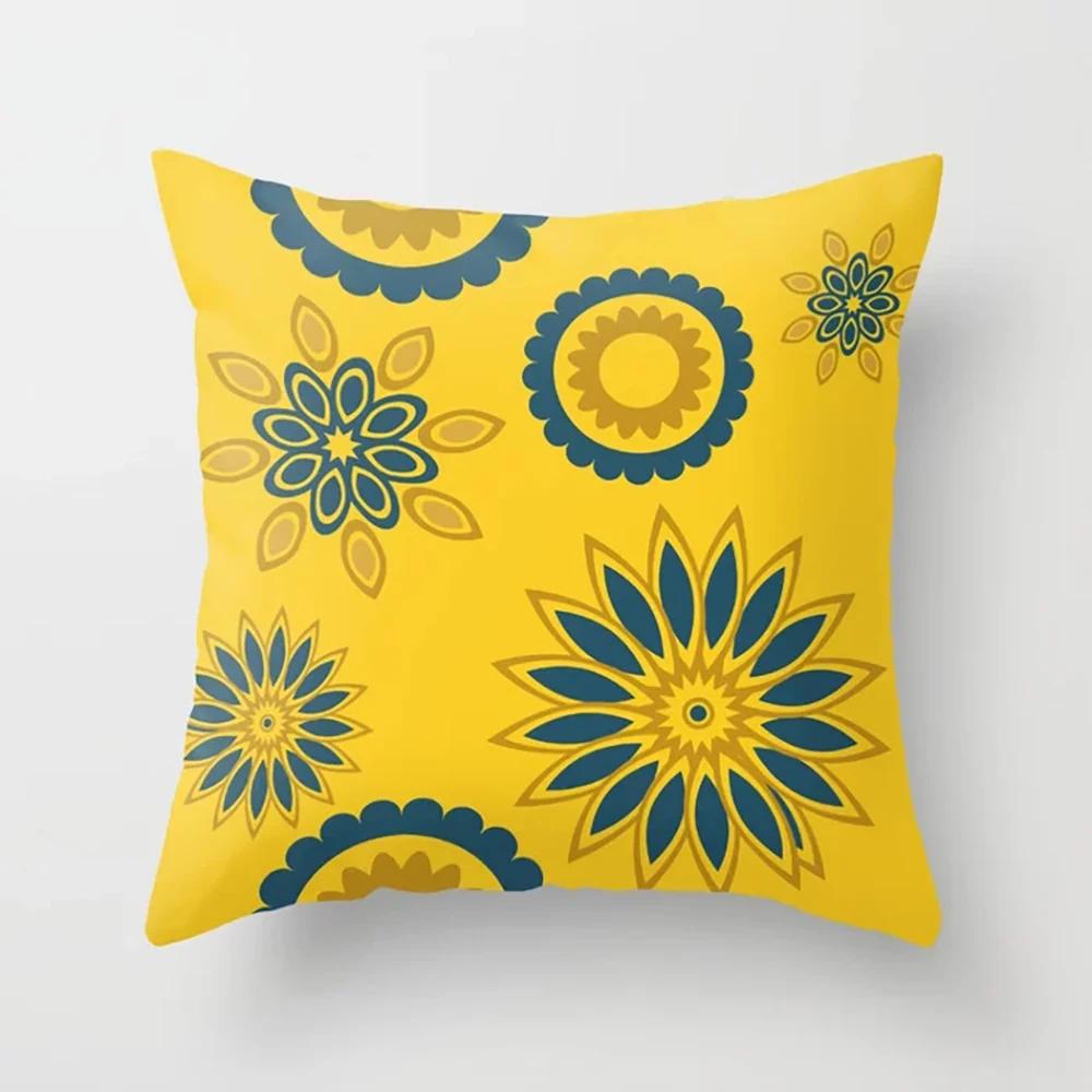 

Цветная наволочка из полиэстера с принтом лепестков для украшения дома, спальни, гостиной, дивана, 45x45 см 50x50cm