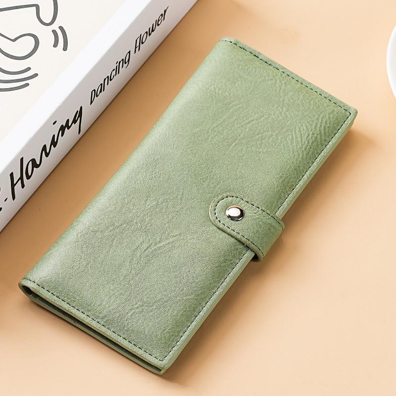 Vintage Long Wallet Men Women PU Leather Clutch Wallet Multi Card Holder Zipper Coin Pocket Business Wallet