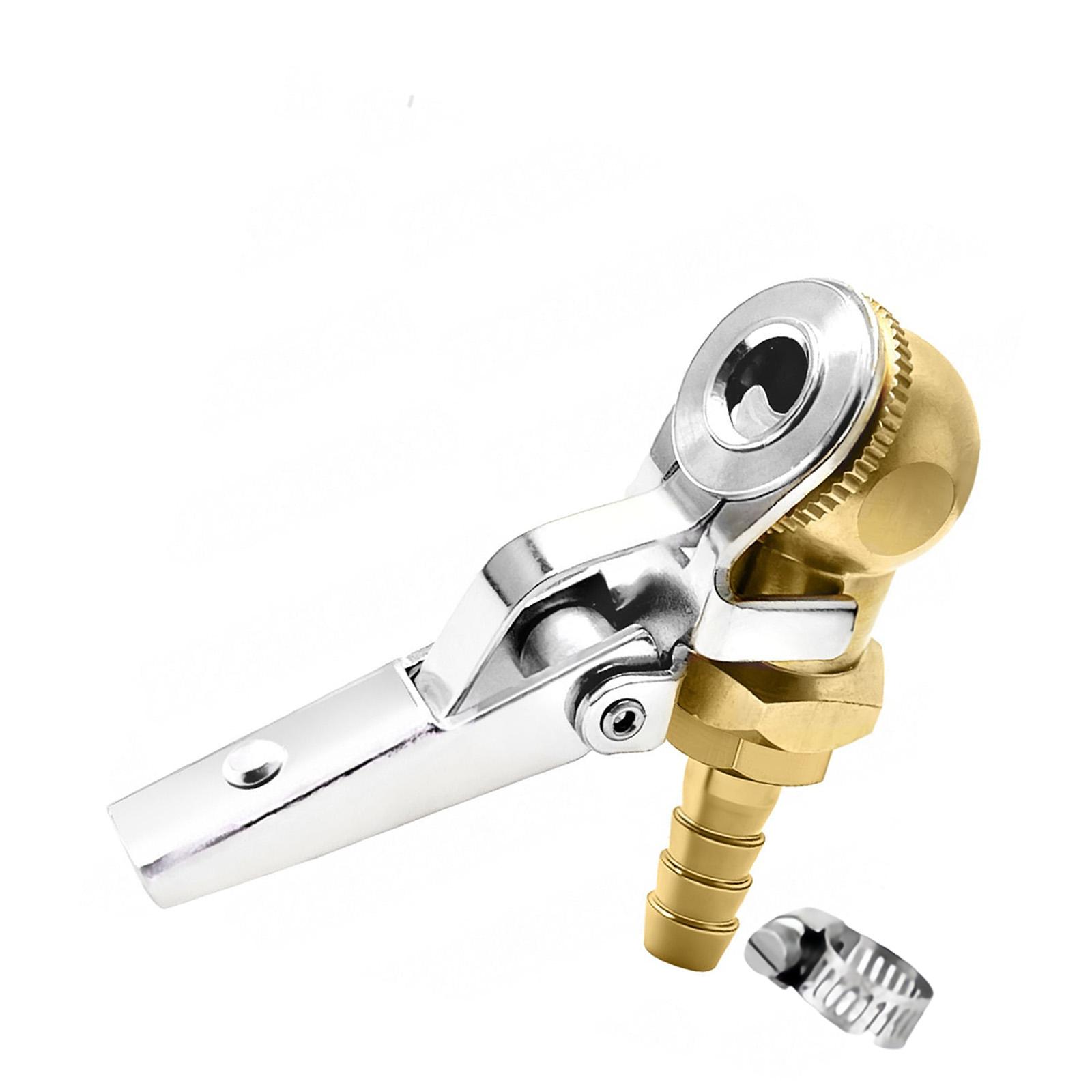 

Copper Material Leakproof Air Chuck Including Hose Clamp and Steel Lock for Valves Engagement During Inflation 8MM