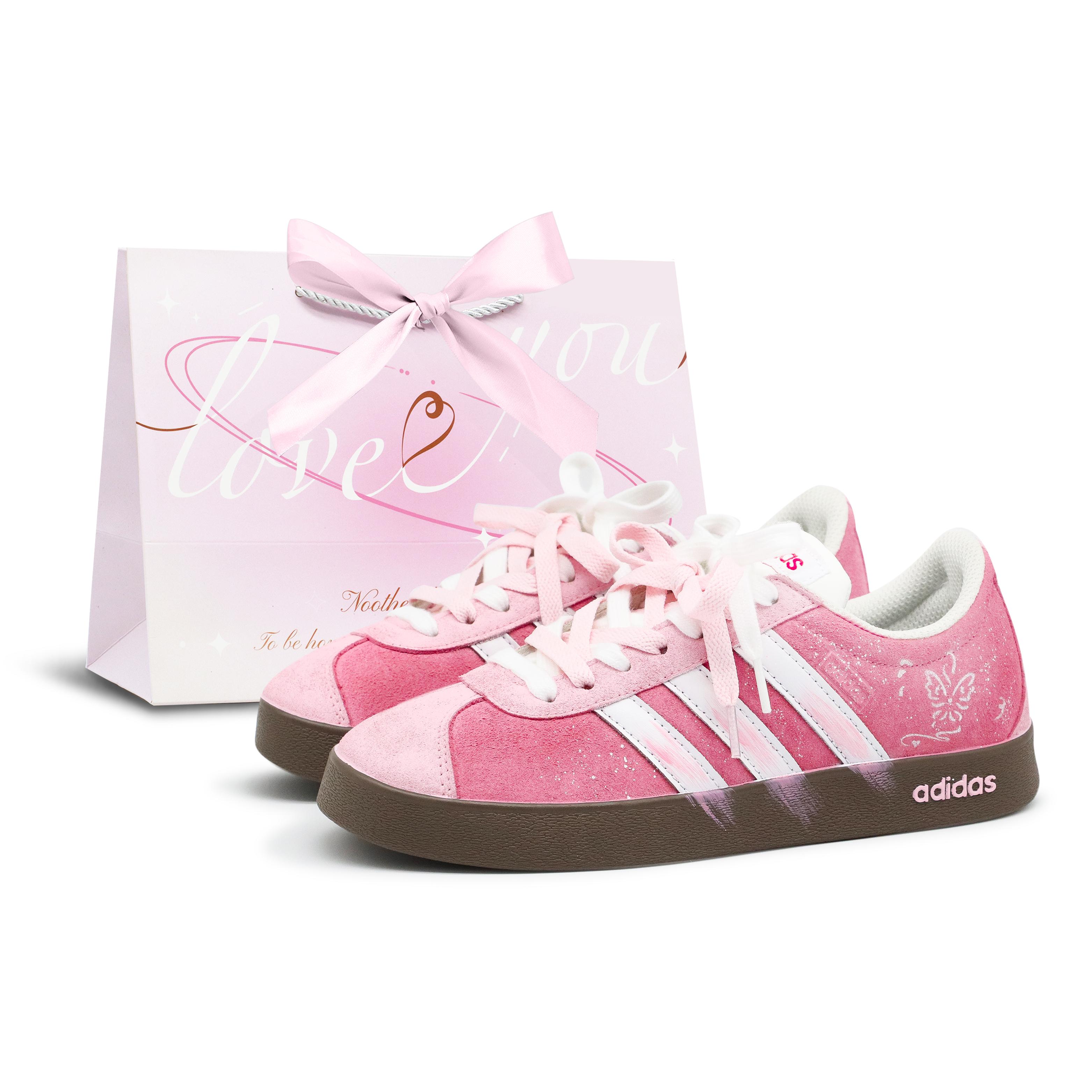 

Adidas VL COURT 2.0 Low top Skateboard Shoes Unisex Pink HQ1802(Team1279-S-BOX) 35⅔