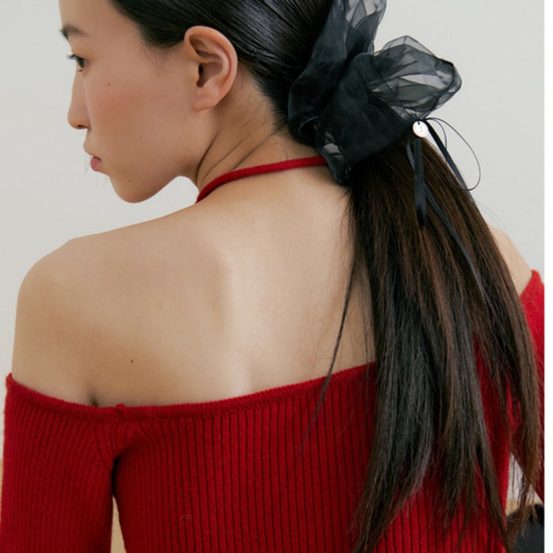 Lucirzu Organza Scrunch (black)