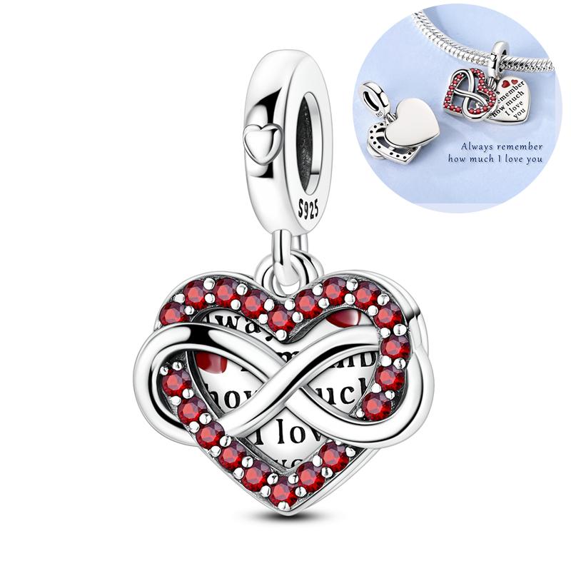 Letter Luminous Firefly Charms Copper Butterfly Dog Paw Pink Beads Fits Bracelet Necklace Diy Jewelry