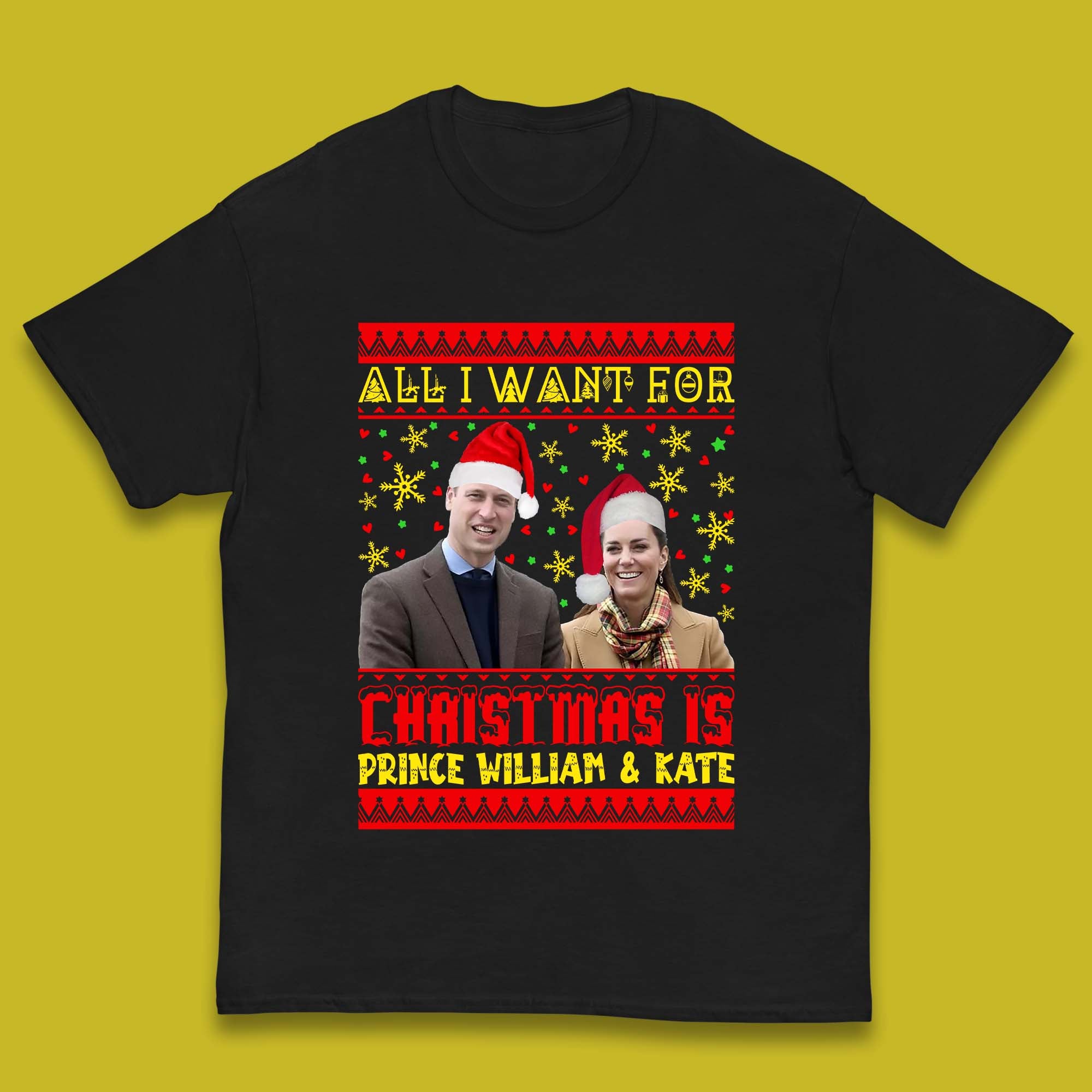 

Prince William & Kate Christmas Kids T-Shirt 110