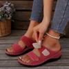 2026 Damen Sandalen Zehen Offen Übergröße Keilabsatz Plateau Leicht Bequem Zum Hineinschlüpfen Strand Sandale Damen Niedriger Keilabsatz Sandalias