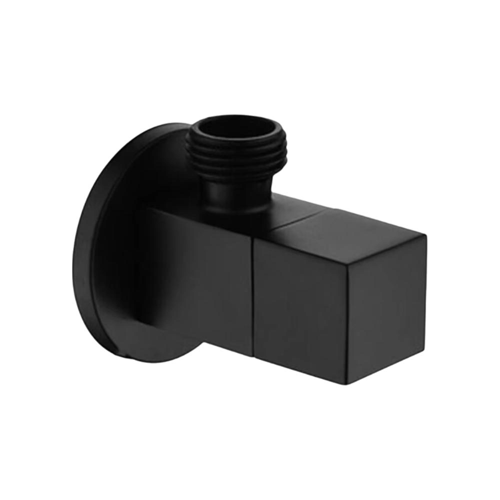 Solid Brass Angle Valve Silver/Black Toilet Angle Valve Durable Filling Valve Home Improvement