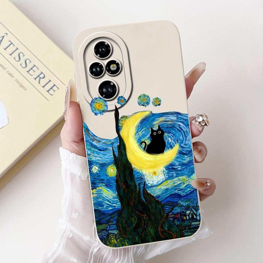 For Honor 200 Pro Case ELP-AN00 Phone Cover Popular Flower Avocado Soft Silicone Matte Fundas For Honor 200Pro Protective Bumper