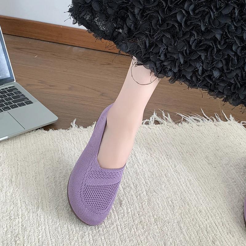 Fashion 2025 Spring and Autumn Popular Sales Breathable and Comfortable Women's Low-top Shoes Solid Color Light-mouthed Single Shoes