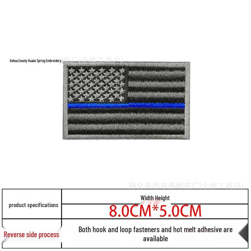 In-Stock USA Flag Embroidery Patch - Stars & Stripes Tactical Arm Badge