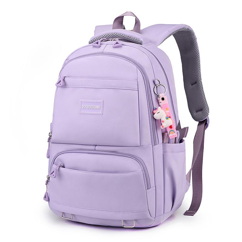 School bag women's large-capacity new middle and high school students backpack multi-compartment can be set trolley case travel backpack