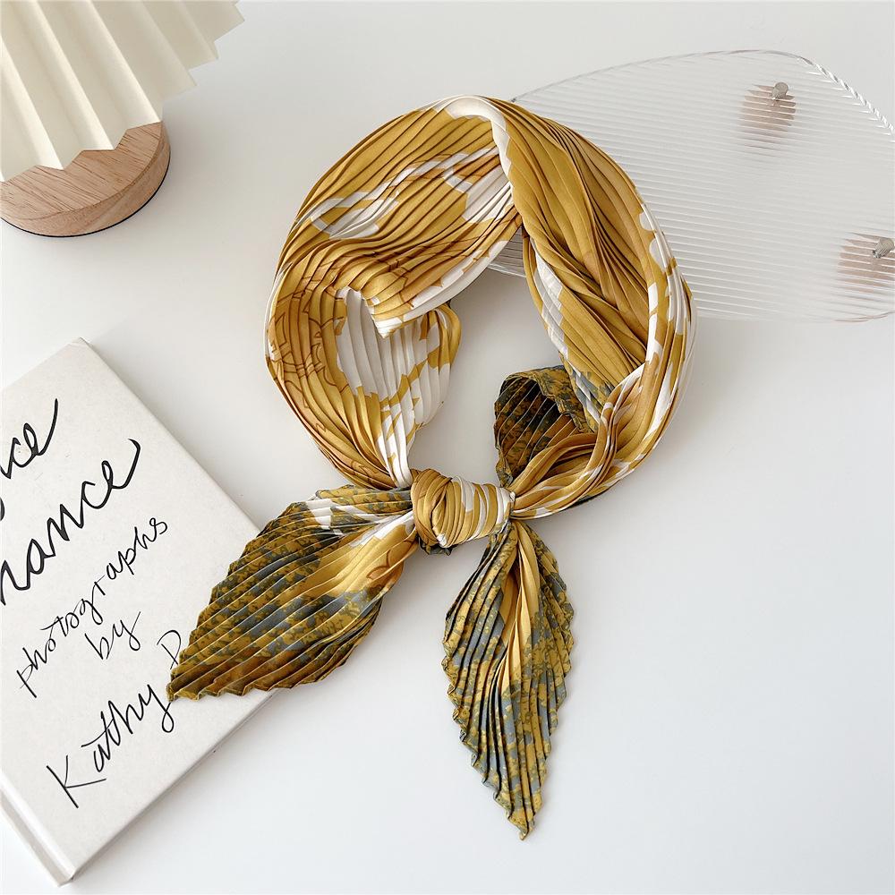 70cm Fold Square Scarf Women Spring Summer Fashion Bandanas Bag Hat Head Hair Shawl Wraps