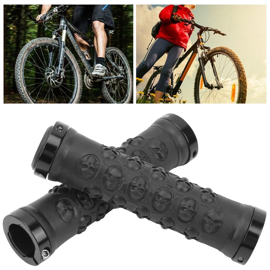 Bicycle Grips AntiSkid Rubber Bike Handlebars Lockon Mountain Road Bike Grips