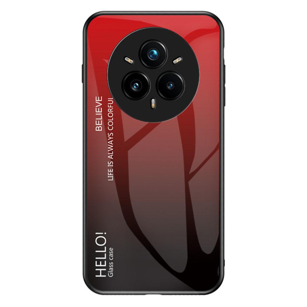 For Realme 14 Pro+ 5G Case Anti-Scratch Tempered Glass+PC+TPU Phone Cover