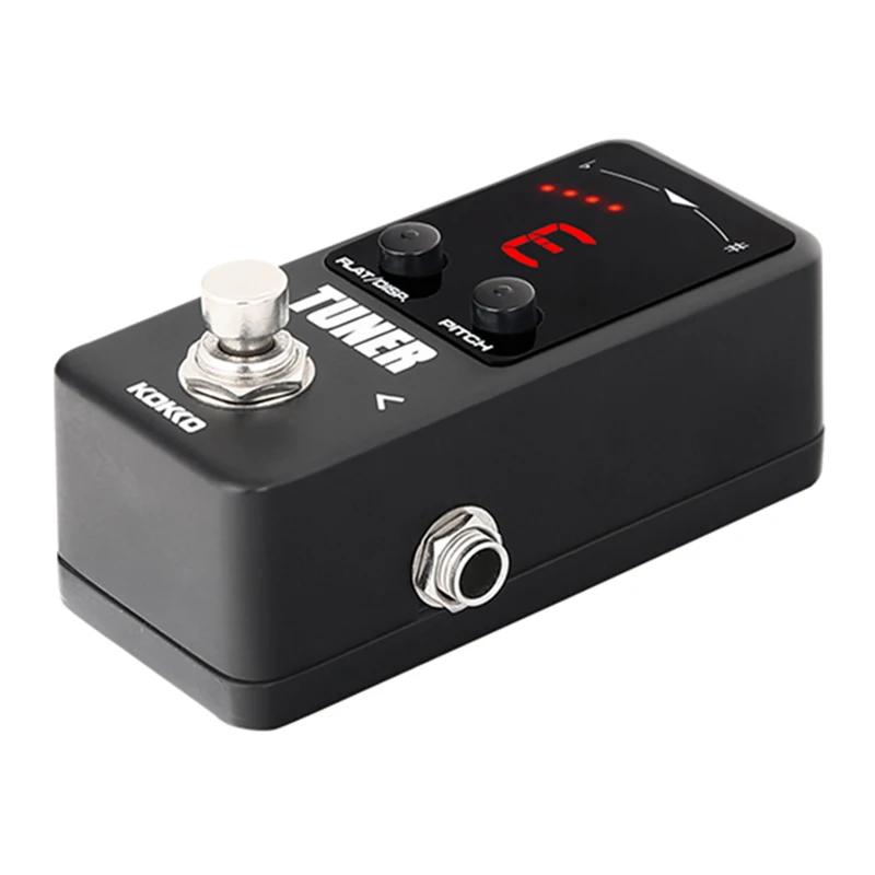 KOKKO Tuner Effect Electric Guitar Tuner Pedal with LED Display True Bypass Guitar Effects Pedal Instrument Accessories