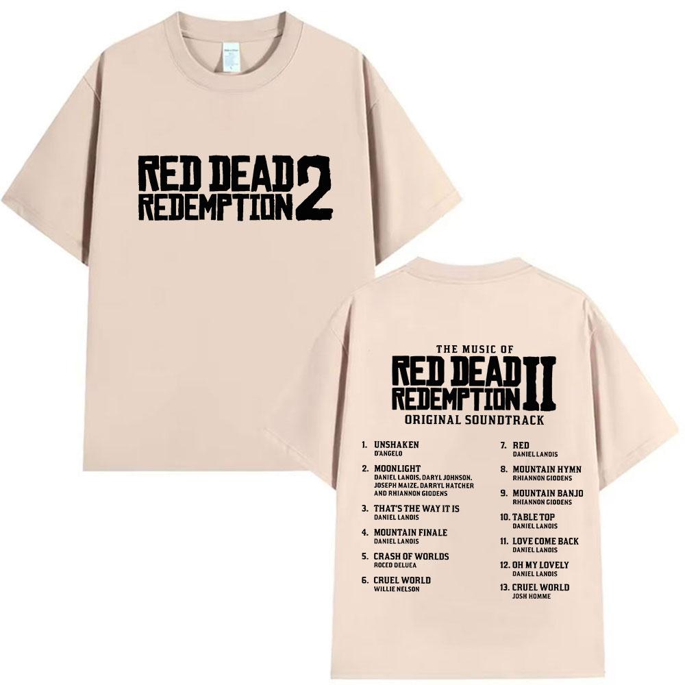 Tricoul grafic Red Dead Redemption 2 pentru bărbați și femei este un bestseller în vara 2025. Top de vară cu imprimeu, 100% bumbac pur