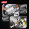 Space exploration series electric rotating star ring space station ornament educational toy building blocks birthday gift