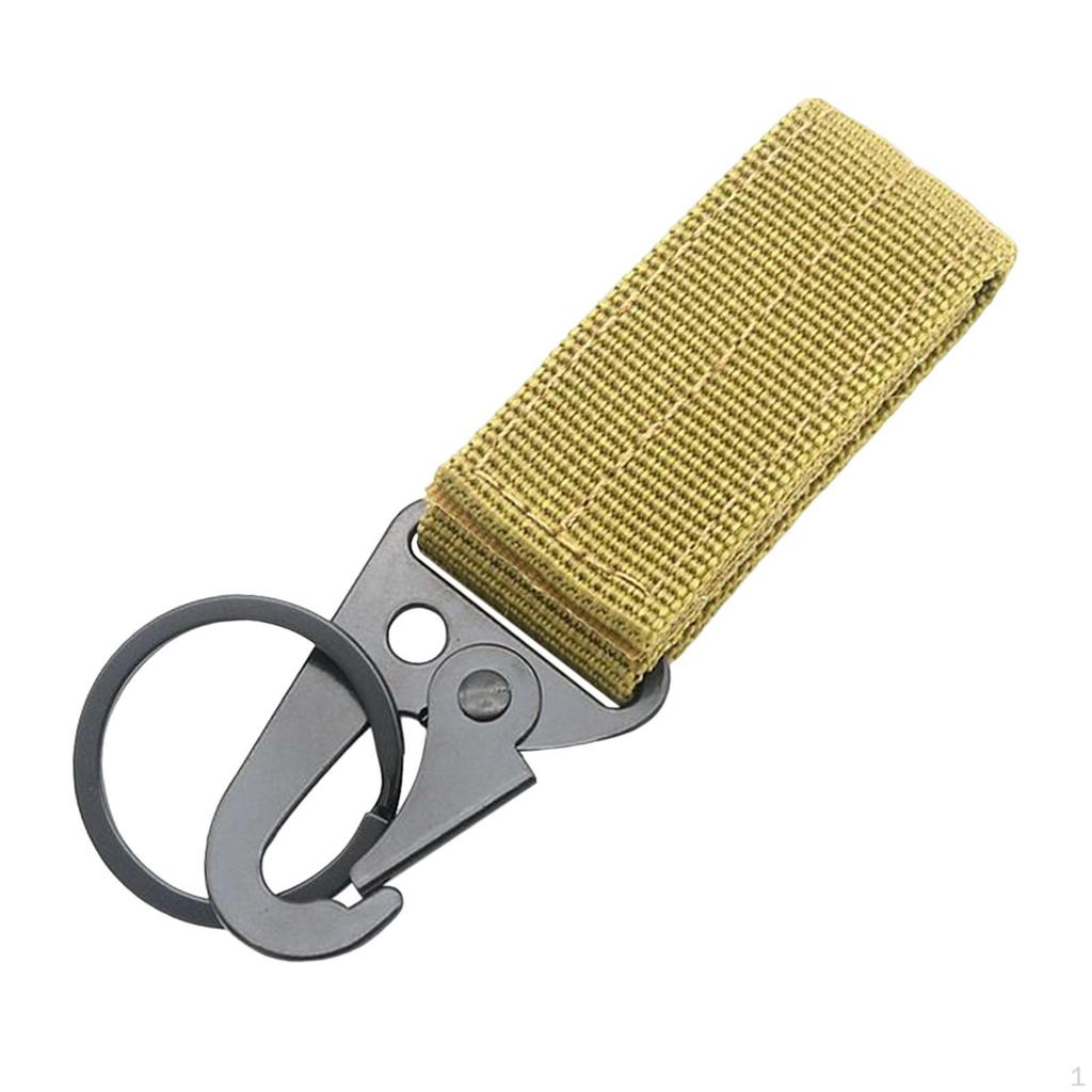 Nylon Webbing Buckle Practical Carabiner Belt Keychain Hook for Cycling