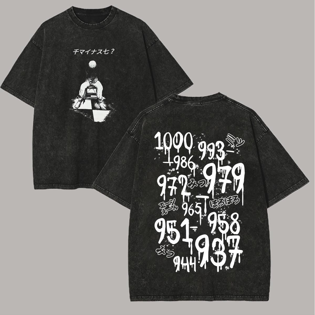 

Japanese Manga Tokyo Ghost Graphic T-shirt Hip Hop Y2k Washed Oversized T Shirt for Men Women Clothing Cotton Short Sleeve Tees XXL чёрный